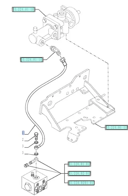 87624161 - Тормозной шланг